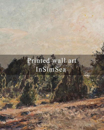 InSimSea Framed Canvas Wall Art, Vintage Pine Landscape Art - Image 7