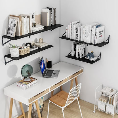 Heimlove Black Deep Floating Shelves - Image 2
