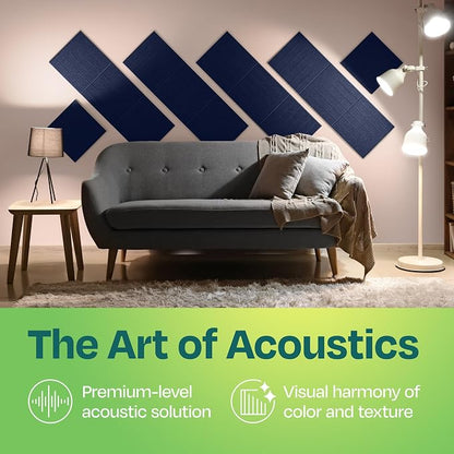 Acoustic Panels 12-Pack Soundproof Wall Panels 12"x12"x0.4" Decorative Sound - Image 2