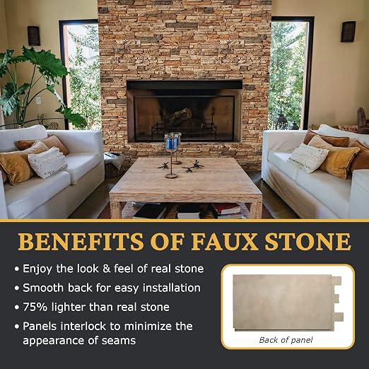 AZ Faux High-Density Polyurethane Faux Stone Wall Covering Panels - Image 5