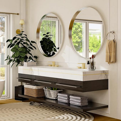 24 Inch Round Bathroom Mirror - Image 5