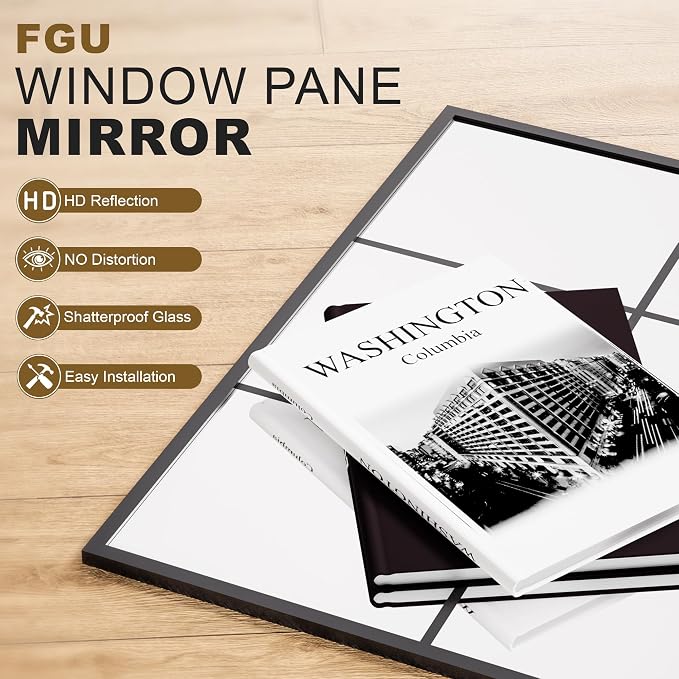 Window Mirrors for Wall Decor, Wall Mirrors Decorative Window Pane 30 x 40 - Image 5
