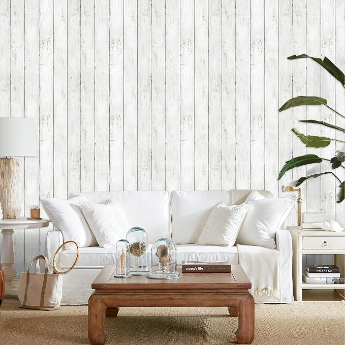 practicalWs Wood Shiplap Peel and Stick Wallpaper, Self Adhesive Faux Nature - Image 3