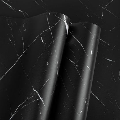 Abyssaly Black Marble Contact Paper Peel and Stick Countertops Waterproof Matte by Abyssaly