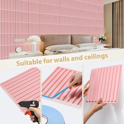 Heikki 30 Pack 3D Wall Panel for Interior Wall Décor, PVC Flower Textured Wall - Image 3