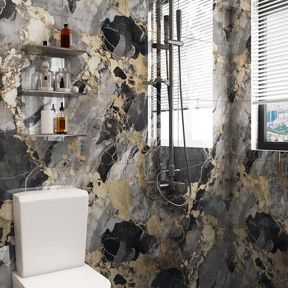 10pcs Peel and Stick Tile Shower Waterproof Marble Tiles Wall Panels, - Image 8