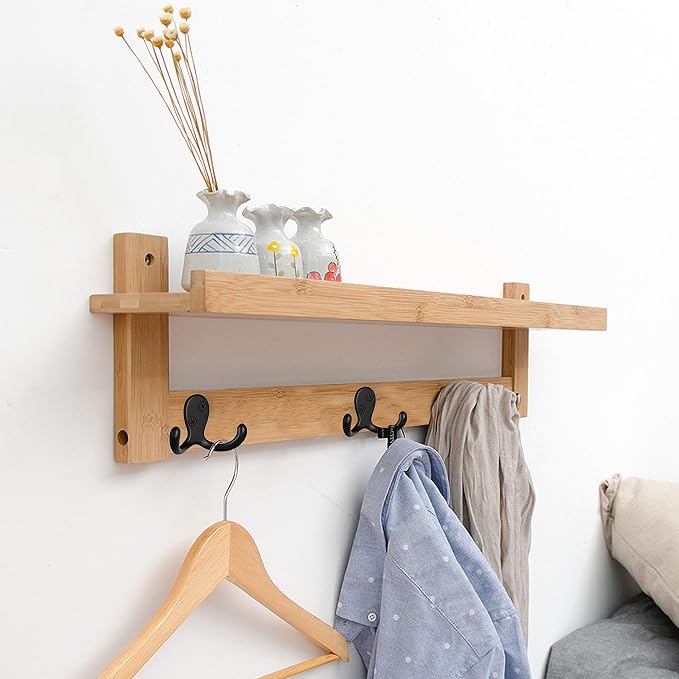 IBosins 28 Pack Heavy Duty Double Prong Coat Hooks Wall Mounted - Image 4