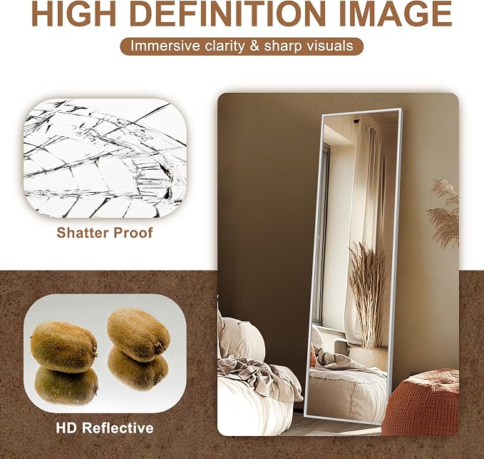 Delma Full Length Mirror, Large Floor Mirror - Image 4