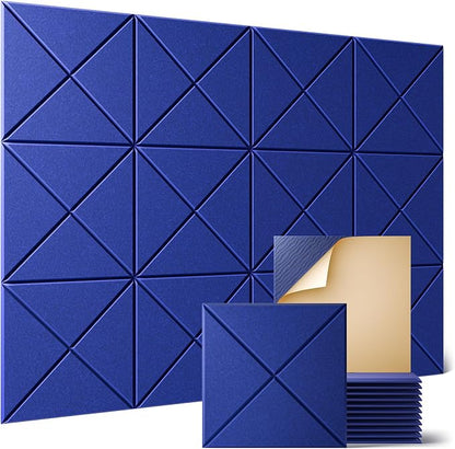 Sonicism 12 Pack X-Lined Acoustic Panels by Sonicism