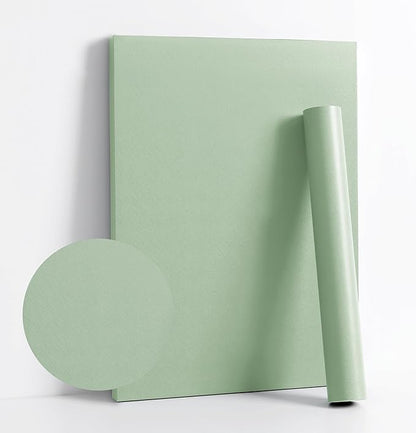 Dimoon 78.7''x17.7'' Green Peel and Stick Wallpaper Contact Paper Modern Self by DIYYOURMOON