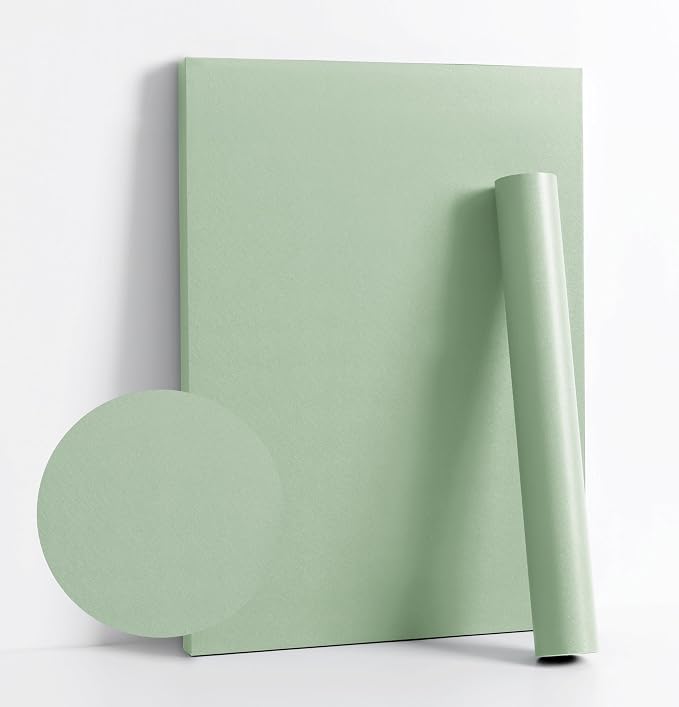 Dimoon 590''x23.6'' Green Peel and Stick Wallpaper Contact Paper Modern Self by DIYYOURMOON