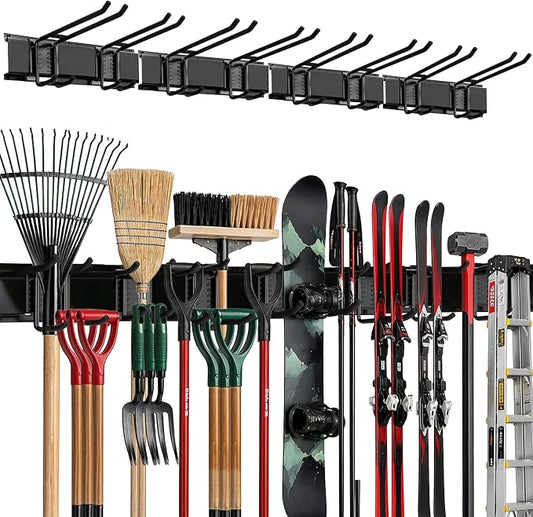 TIDYME Garage Wall Organizer | 64" Heavy-Duty Tool Storage Rack | Adjustable by Tidyme