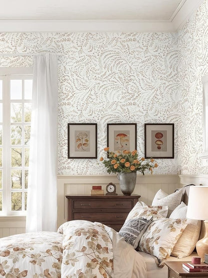 Heroad Peel and Stick Wallpaper Modern Boho Contact Paper Neutral Beige Wall - Image 3