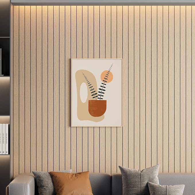 Arthome Peel and Stick Slat Wall Panels 15.7 "x400, Self-Adhesive PVC Wood - Image 4
