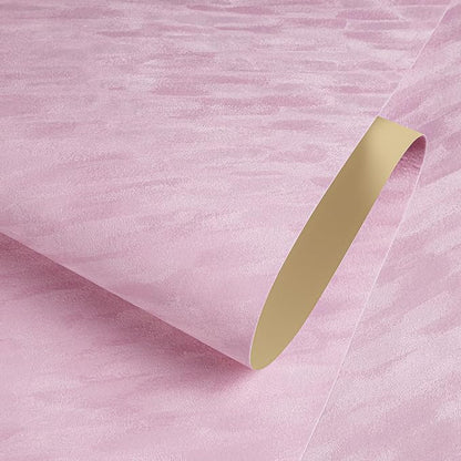 ReWallpaper 30inX16.5ft Peel and Stick Velvet Wallpaper Pink Velvet Flocked - Image 7