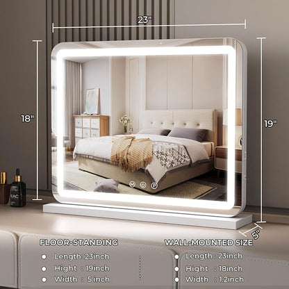 ZL ZELing Vanity Mirror with Lights, 23 Inch Large Makeup Mirror with LED Lights - Image 3