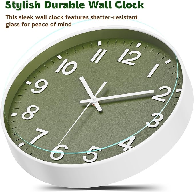 Wall Clock, Battery Operated, Modern Minimalist Design - Image 6