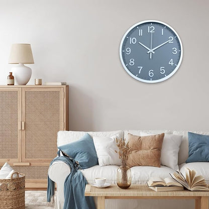 Wall Clocks Battery Operated 8 inch Modern Wall Clock, Silent Non Ticking Wall - Image 6