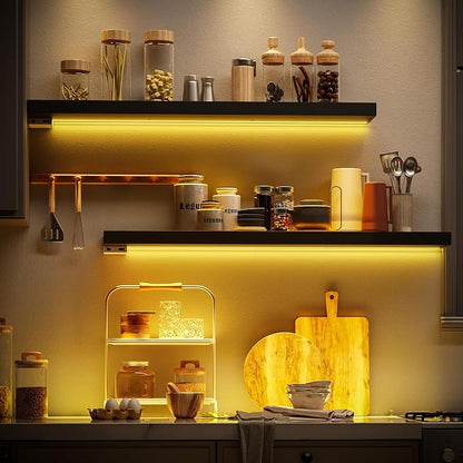 BAMEOS LED Floating Shelves for Wall, Hanging Wall Shelves for Bedroom - Image 6
