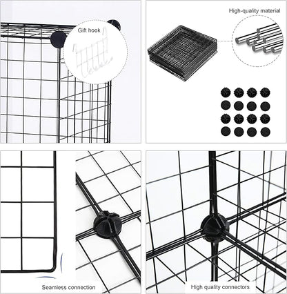C&AHOME Wire Cube Storage, 8-Cube Organizer Metal C Grids Storage, Storage Bins - Image 6
