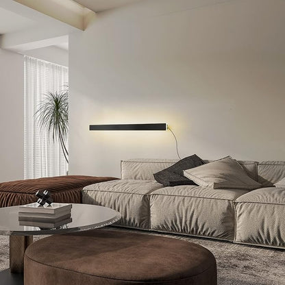 KELUOLY Modern Plug in Long Wall Sconce, 20W Warm White 3000K Acrylic Indoor - Image 2