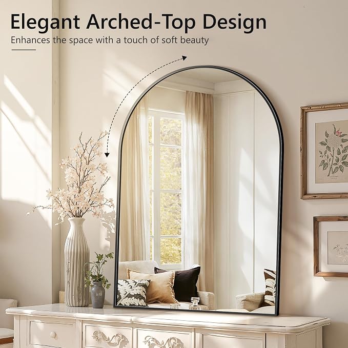 Arched Wall Mirror for Bathroom, Mirrors for Wall, Vanity Mirror for Bedroom - Image 4