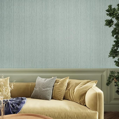 CRE8TIVE Mint Green Grasscloth Peel and Stick Wallpaper Faux Grasscloth Contact - Image 2