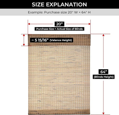 UNISHADES Cordless Bamboo Roman Shades - Image 6