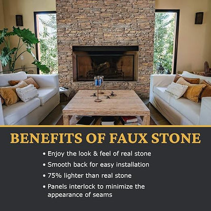 AZ Faux High-Density Polyurethane Faux Stone Interlocking Outside Corner - Image 4