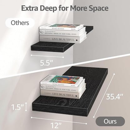 QEEIG 12" Deep Floating Shelves - Image 3