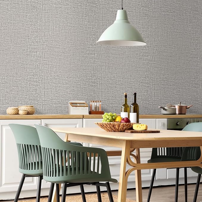 WADILE Grasscloth Peel and Stick Wallpaper 15.7in x 787.4in, Textured Contact - Image 4