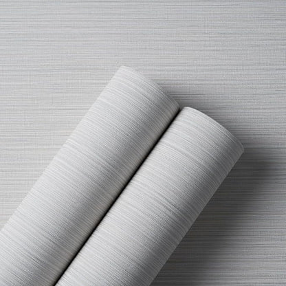Grasscloth Textured Wallpaper Beige Gray Linen Thick 24" X 394" Fabric Contact - Image 6