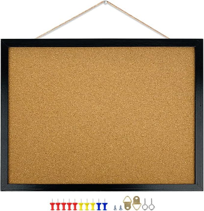 GDMINLO Black Cork Bulletin Board, 17.7 X 13.3 inches - Image 3