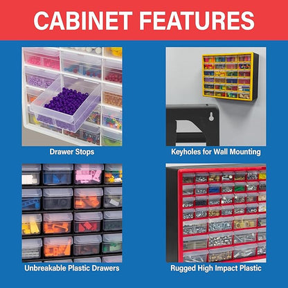 Akro-Mils 64-Drawer Plastic Drawer Storage Cabinet - Image 5