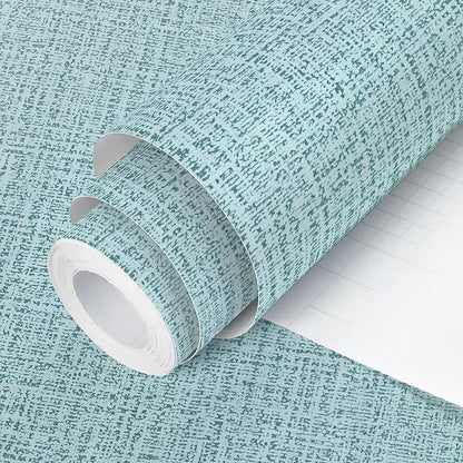 Teal Wallpaper Grasscloth Peel and Stick Wallpaper 17.7inch x 196.8inch Teal by lenify