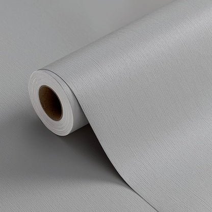 FUKU MON 23.6" X 393" Light Gray Wallpaper Peel and Stick Contact Paper Solid by MeetyourallDIYneeds
