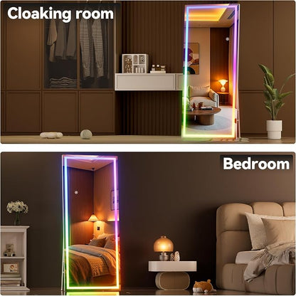 Hasipu 71"x28" LED RGB Bluetooth Full Length Mirror - Image 6