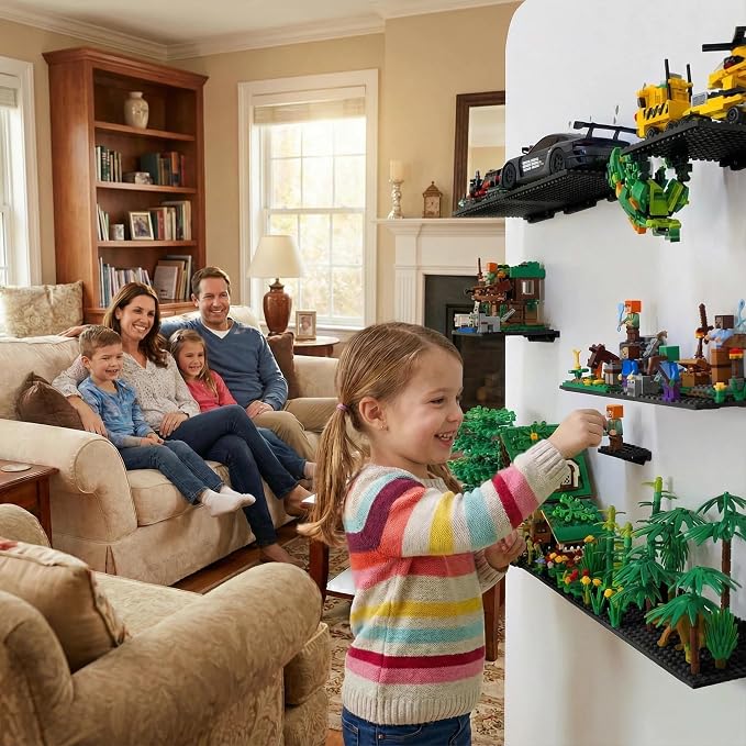 LRANFOW 6 Pack Wall Display Shelf - Image 2