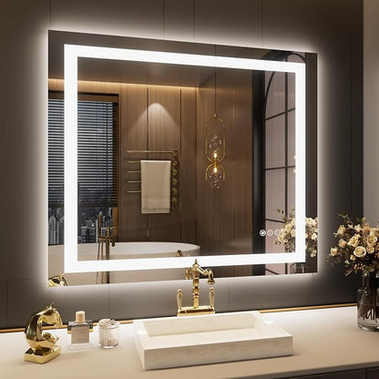 LOAAO 40"x34" LED Bathroom Mirror by LOAAO