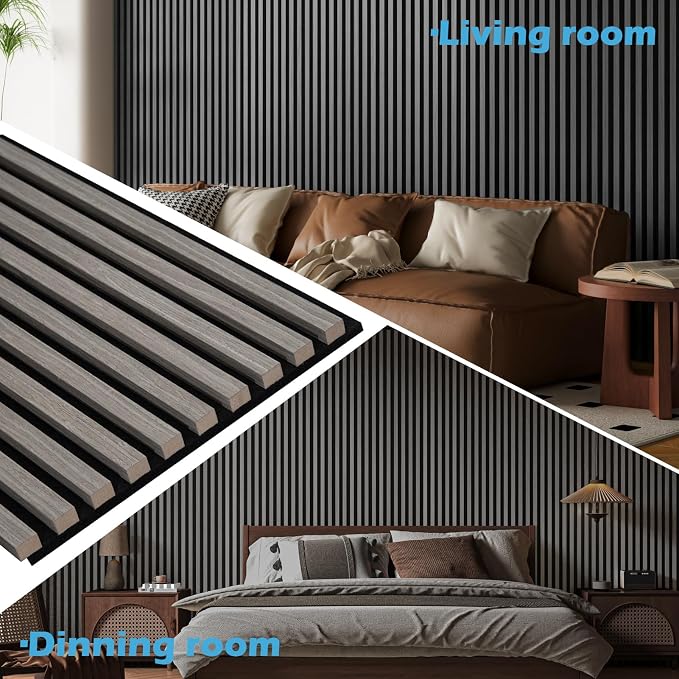 Art3d 4-Pack 108" x 12" Acoustic Wood Panels - Image 3