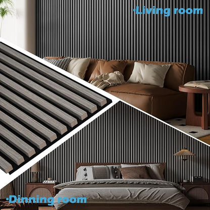 Art3d 4-Pack 108" x 12" Acoustic Wood Panels - Image 3