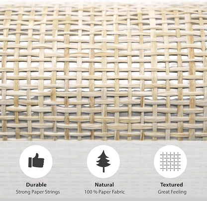 Ansehan Wallcovering W030106 EnvyCollection 36" W x 8 Yard L, Natural Paper - Image 6