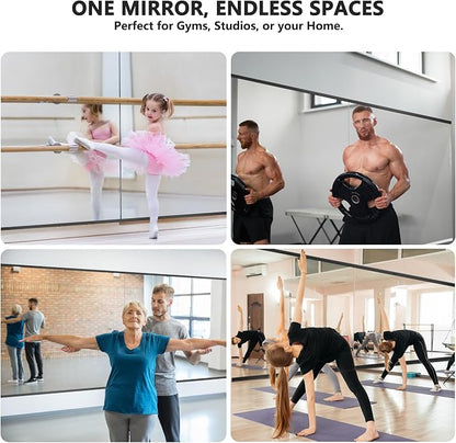 TRAHOME Home Gym Mirror for Wall, Glass Frameless Body Large Mirror for Home Gym - Image 4