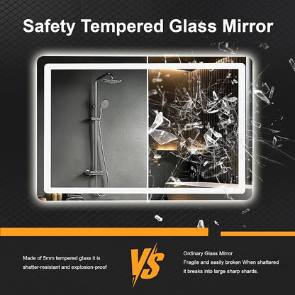 Led Mirror for Bathroom, 30x20 Bathroom Vanity Mirror for Wall - Image 6