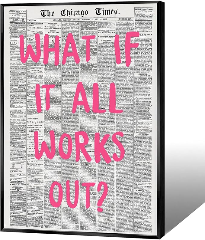 Liyark Retro Trendy Newspaper Canvas Wall Art by Liyark