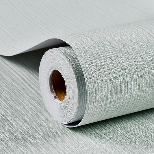 Haimin Grasscloth Wallpaper Textured 24in X 393in Fabric Contact Paper Textured by HaiminHomeDecorWallpaper
