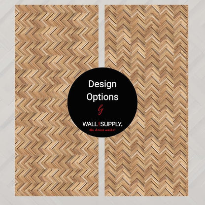 Wall!Supply 3D Wall Panels – Reclaimed Herringbone Asian Teak Wood – Home Decor - Image 7