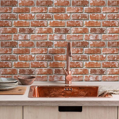 3D Peel and Stick Faux Brick Wall Panels 11.8" x 11.8" 10-Pack, Small - Image 9