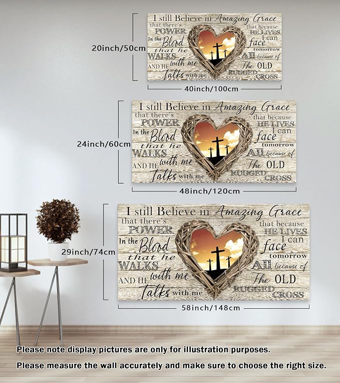 Cao Gen Decor Art A63575 Amazing Grace Wall Art Decor Canvas Print Picture - Image 2