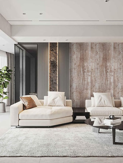 Dimoon 236"x17.7'' Wood Contact Paper Brown Grey Dark Wood Wallpaper Gray Brown - Image 3